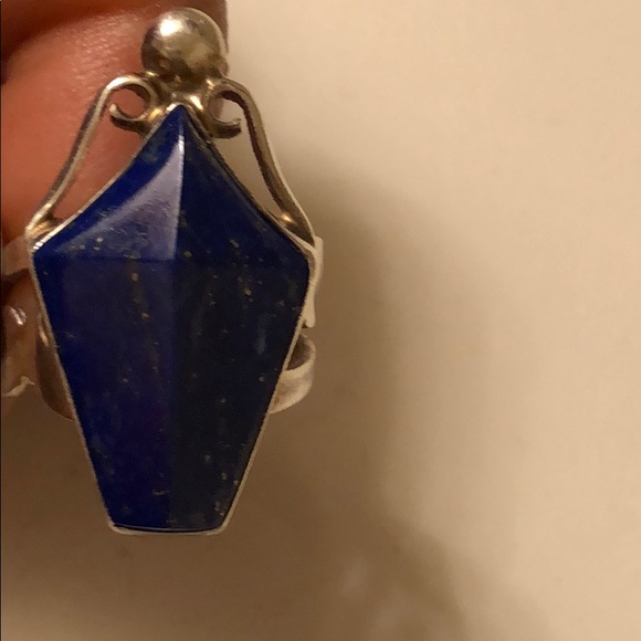 😍Vintage Jay King Mine Lapis ring! Unique!! - Picture 2 of 7